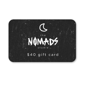 the NOMADS studio digital gift card