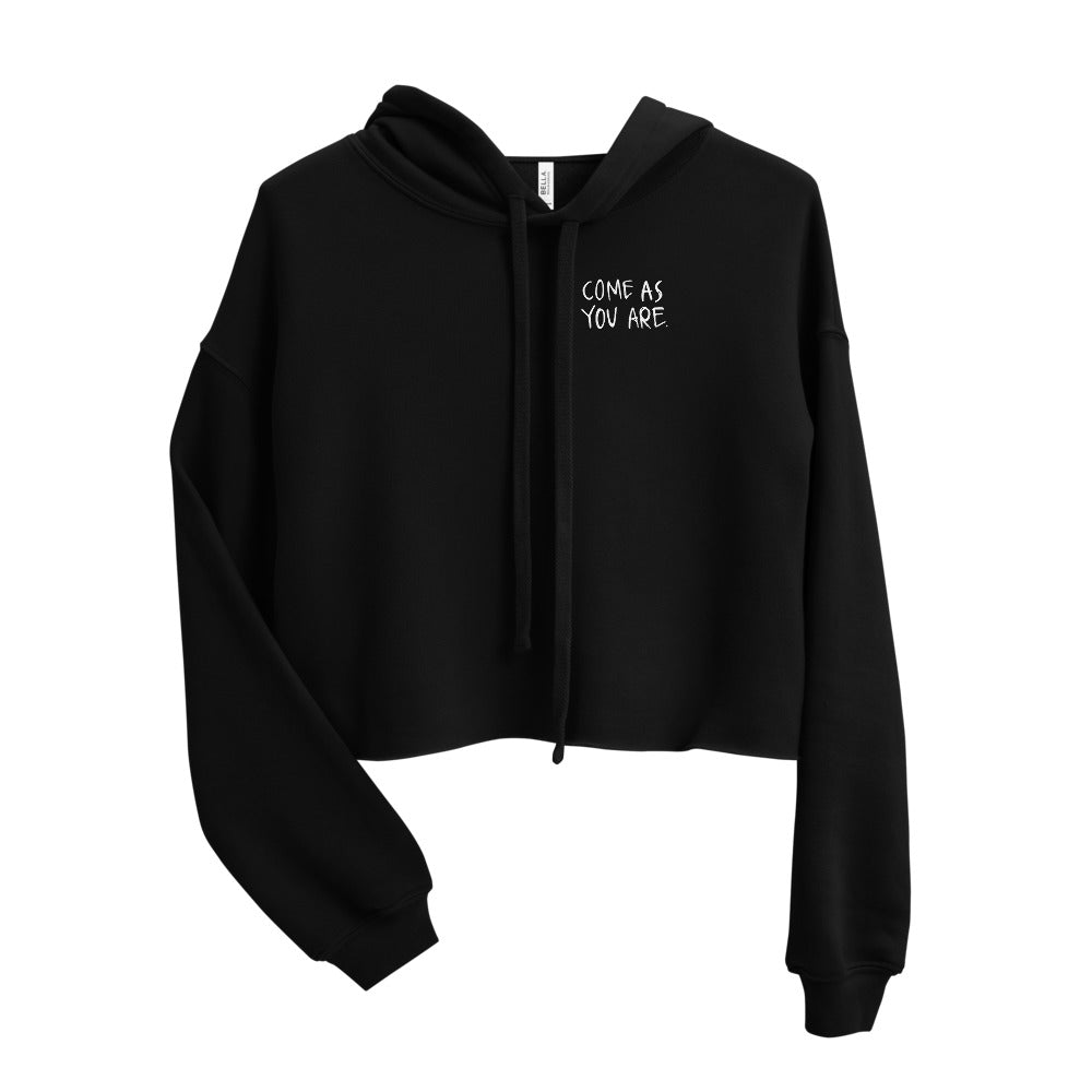 come as you are crop hoodie