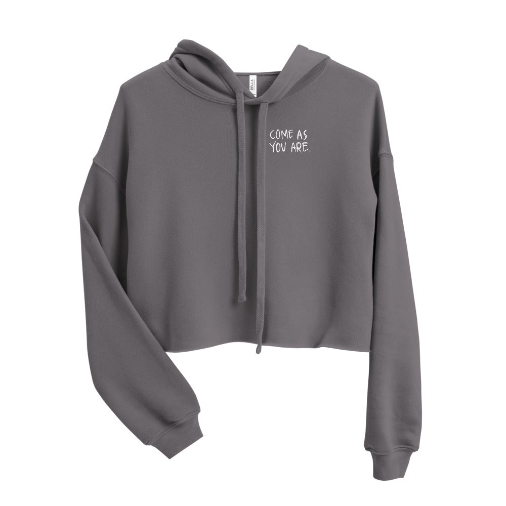 come as you are crop hoodie