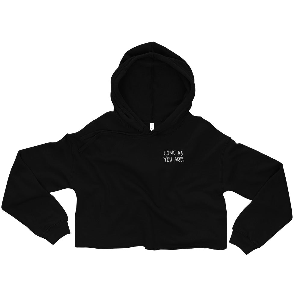come as you are crop hoodie