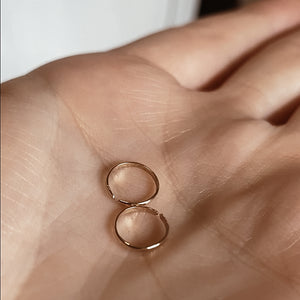 hammered nose ring < made to order >